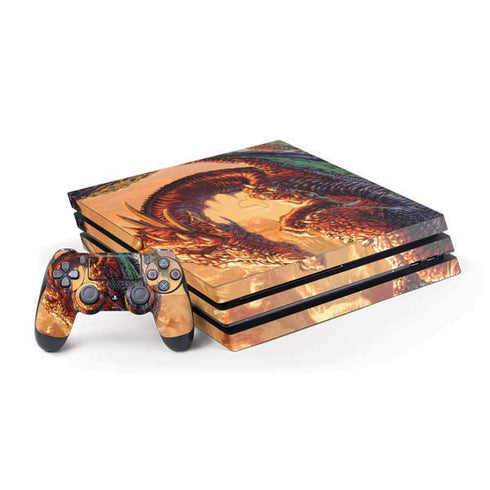 Bravery Misplaced Dragon and Knight by Ed Beard Jr PlayStation PS4 Skins